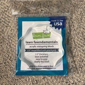 Acrylic stamping block